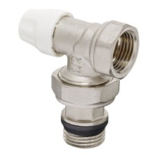 Комплект для подключения радиатора KOER SET-11 - 1/2"x1/2" (угловой) с термоголовкой ВЗ (KR3175)