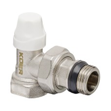 Комплект для подключения радиатора KOER SET-11 - 1/2"x1/2" (угловой) с термоголовкой ВЗ (KR3175)