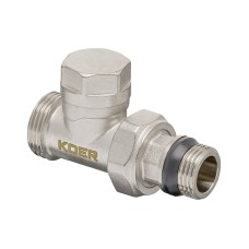 Комплект для подключения радиатора KOER SET-15 - 1/2"x3/4" (прямой) с термоголовкой ЗЗ (KR3180)