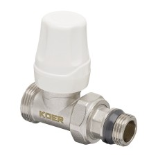 Комплект для подключения радиатора KOER SET-15 - 1/2"x3/4" (прямой) с термоголовкой ЗЗ (KR3180)