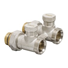 Комплект для нижней подкл. радиатора KOER SET-22 - 1/2"x3/4" (прямой) с термоголовкой ЗЗ (KR3174)