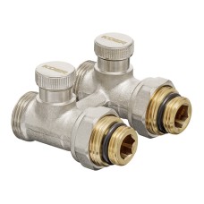 Комплект для нижней подкл. радиатора KOER SET-22 - 1/2"x3/4" (прямой) с термоголовкой ЗЗ (KR3174)