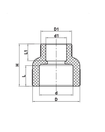 Муфта редукційна ВВ 110x63 PPR KOER K0216.PRO (KP2581)