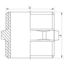 Ниппель 1/2'' BIG KOER WM.N06.WN БЕЗ НИКЕЛЯ (KR2989)