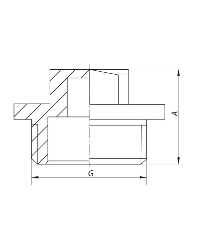 Заглушка KOER KF.P06M.WN - 1/2'' Н (без нікелю) (KR3023)