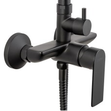 Душевая колонна со смесителем HAIBA ALEX 003-J Черная (HB3940)