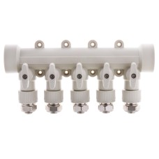 Коллектор распределительный 5-way с фитингом (40x20) PPR KOER K0193.PRO (KP2558)