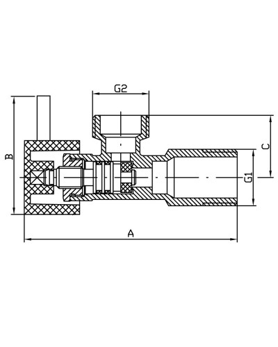 Кран KOER KR.516 - 1/2x3/4 (KR2879)