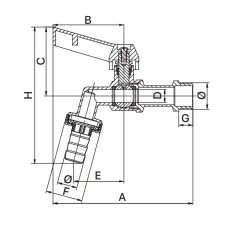 Кран для полива EUROPRODUCT EP.3101 3/4" (EP6026)