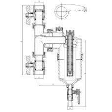 Сепаратор шлама универсальный магнитный 1" KOER KR.1272 (KR3124)