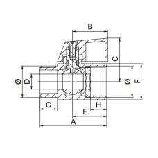 Кран "МИНЫ" EUROPRODUCT EP.510 - 1/2" ГШБ (EP6023)