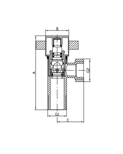 Кран KOER KR.519 - 1/2x1/2 (KR3212)