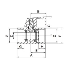Кран "МИНЫ" EUROPRODUCT EP.520 - 1/2 ГГМ (EP6022)
