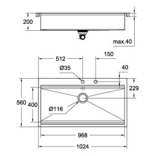 Кухонная мойка Grohe EX K800 (120 cm) (31586SD0)