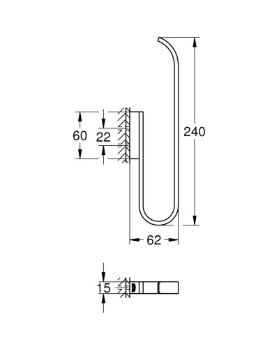 Тримач для запасного рулону туалетного паперу Grohe Selection (41067000)