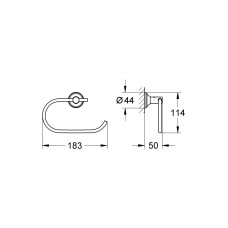 Держатель для туалетной бумаги Grohe Essentials Authentic (40657001)