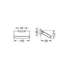 Держатель для туалетной бумаги Grohe Selection Cube (40781000)