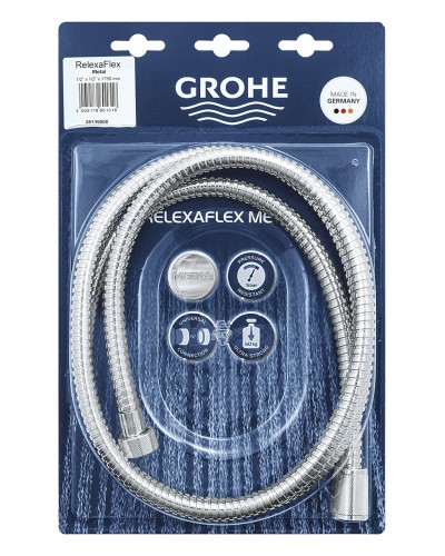 Душовий шланг 1750 Grohe Relexaflex Metal (28139000)