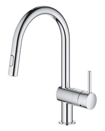 Змішувач для кухні з висувним виливом Grohe Minta (32321002)