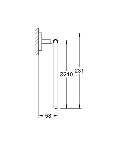 Кільце для рушника Grohe Bau Cosmopolitan Neutral (40460001)