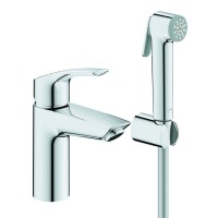 Смеситель для раковины с гигиеническим душем Grohe Eurosmart New (23124003)