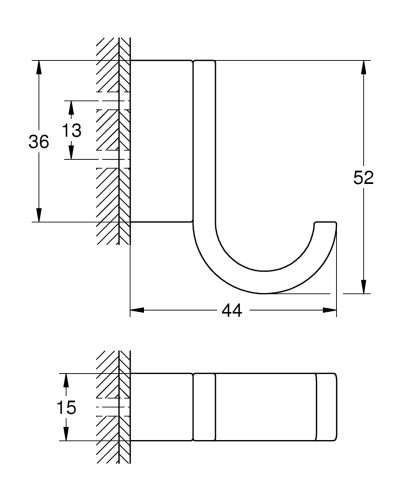 Гачок для халату Grohe Selection (41039000)