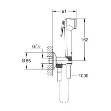 Гигиенический душевой набор Grohe Tempesta-F Trigger Spray (26358000)