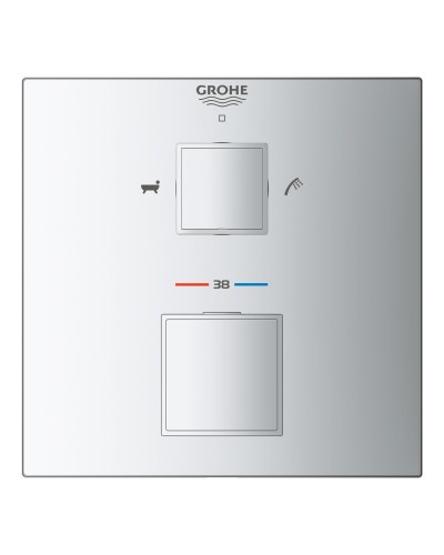 Термостат скрытого монтажа на 2 потребителя Grohe Grohtherm Cube (24155000)