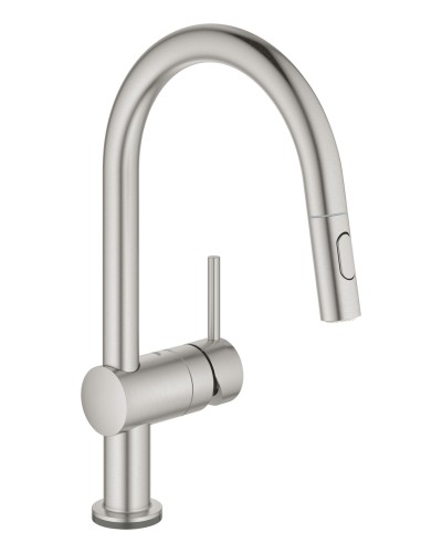 Сенсорний змішувач для кухні з висувним виливом Grohe Minta Touch (31358DC2)