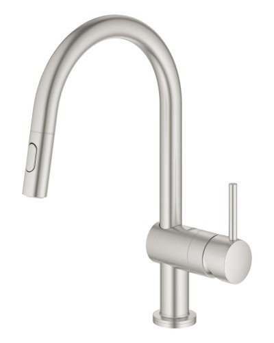 Сенсорний змішувач для кухні з висувним виливом Grohe Minta Touch (31358DC2)