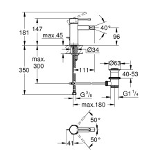 Смеситель для биде Grohe Essence New (32935001)