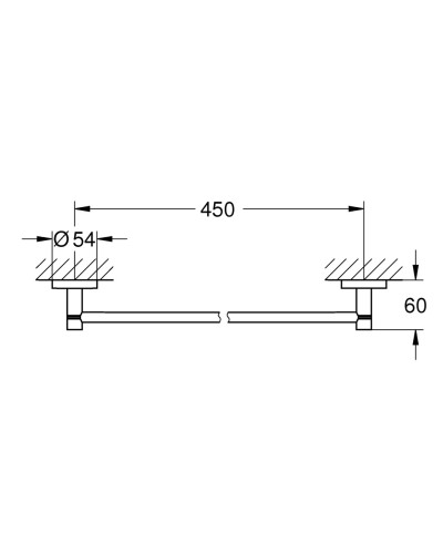 Тримач для рушників Grohe Essentials New (40688001)