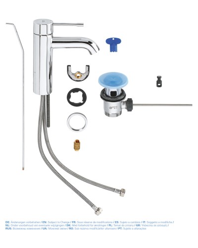 Змішувач для раковини S-розміру Grohe Essence New (23589001)