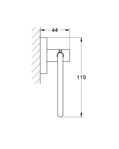 Держатель для туалетной бумаги Grohe Essentials New (40689001)