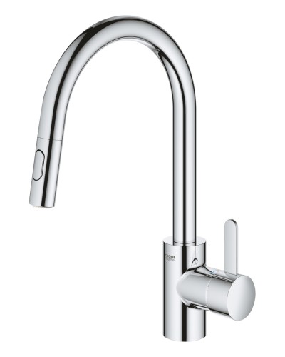 Змішувач для кухні з висувним виливом Grohe Eurosmart Cosmopolitan (31481001)