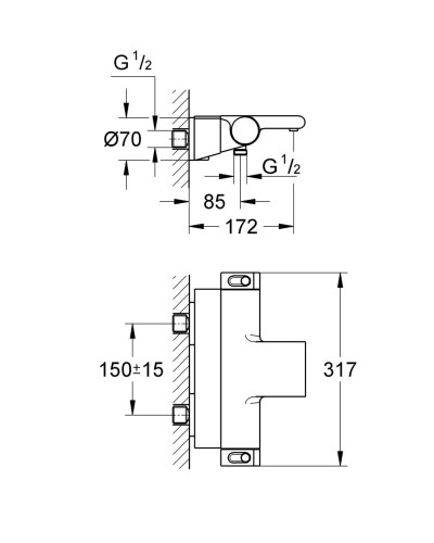 Термостат для ванны Grohe Grohtherm 2000 NEW (34464001)