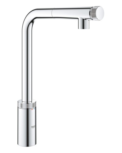 Змішувач для кухні з висувним виливом Grohe Eurosmart New (31613000)