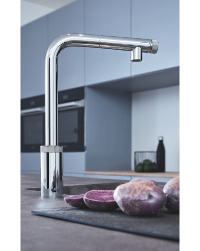 Змішувач для кухні з висувним виливом Grohe Eurosmart New (31613000)