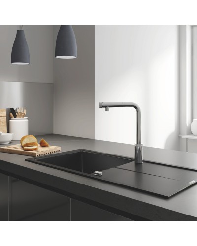 Змішувач для кухні з висувним виливом Grohe Eurosmart New (31613000)