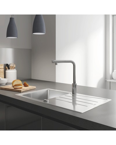 Змішувач для кухні з висувним виливом Grohe Eurosmart New (31613000)