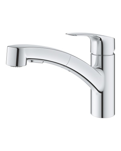 Змішувач для кухні з висувним виливом Grohe Eurosmart New (30305001)