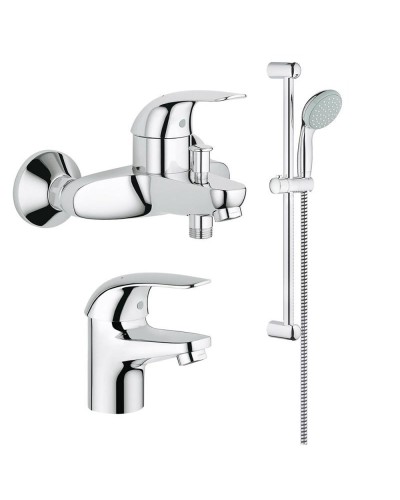 Комплект змішувачів для ванної кімнати Grohe Euroeco N (124428)