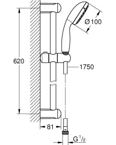 Набір змішувачів Grohe Eurosmart (124458)