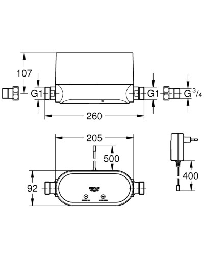 Інтелектуальний контролер води Grohe Sense Guard (22500LN0)