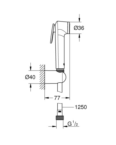 Гігієнічний душовий набір Grohe Tempesta-F Trigger Spray (26356IL0)