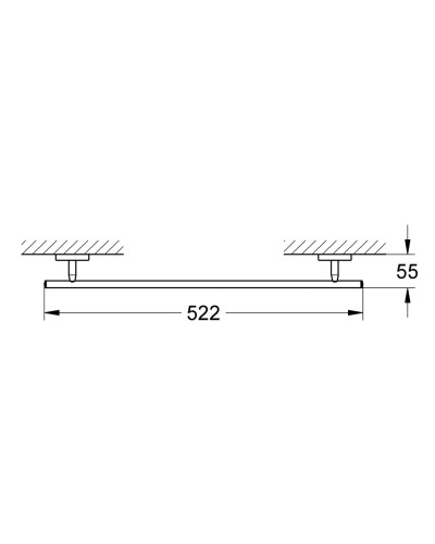 Тримач для рушників Grohe Bau Cosmopolitan Neutral (40459001)