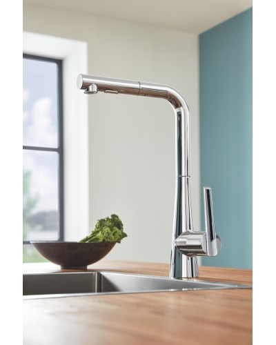 Смеситель для кухни с выдвижным изливом Grohe Zedra (32553002)