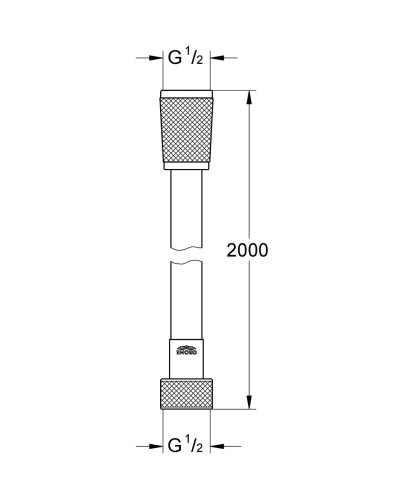 Душовий шланг 2000 Grohe Silverflex (27137000)