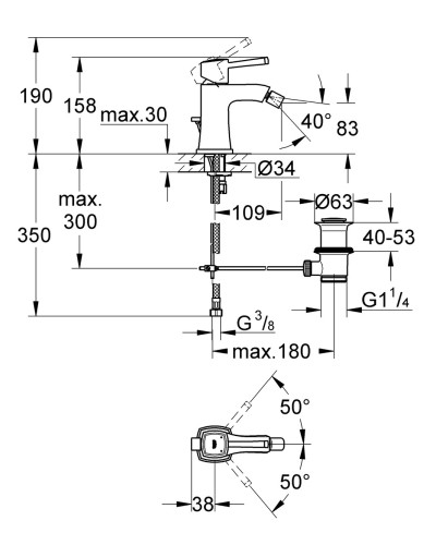 Змішувач для біде Grohe Grandera (23315000)