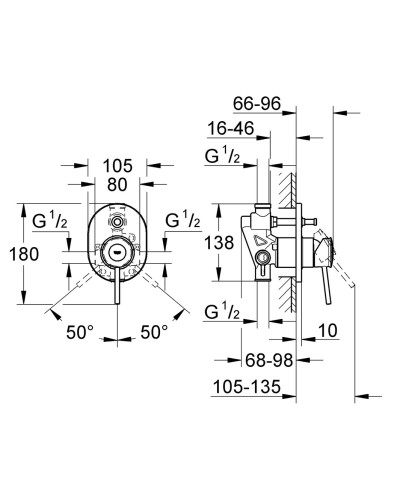 Змішувач для ванни Grohe BauClassic (29047000)